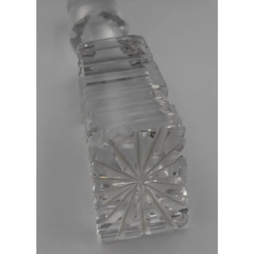 1901c. Hand Cut American Brilliant Period Crystal Liquor Wine Decanter / Carafe